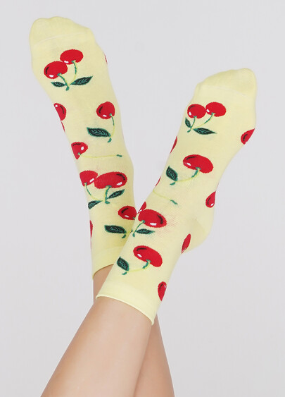 Женские носки WS3 SOFT BERRY 006 lemon (желтый)