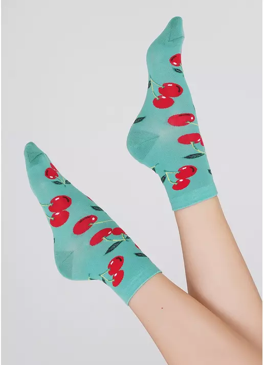 Женские носки WS3 SOFT BERRY 006 technological green (зеленый)