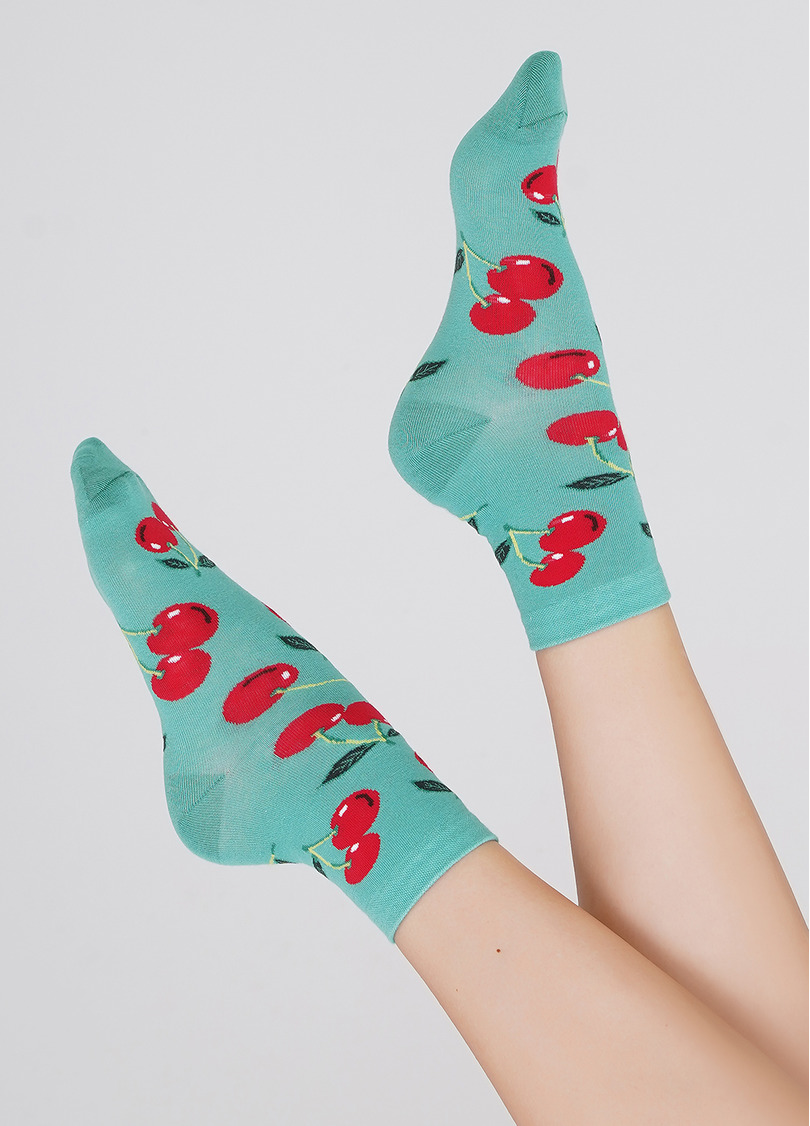 Женские носки WS3 SOFT BERRY 006 technological green (зеленый)