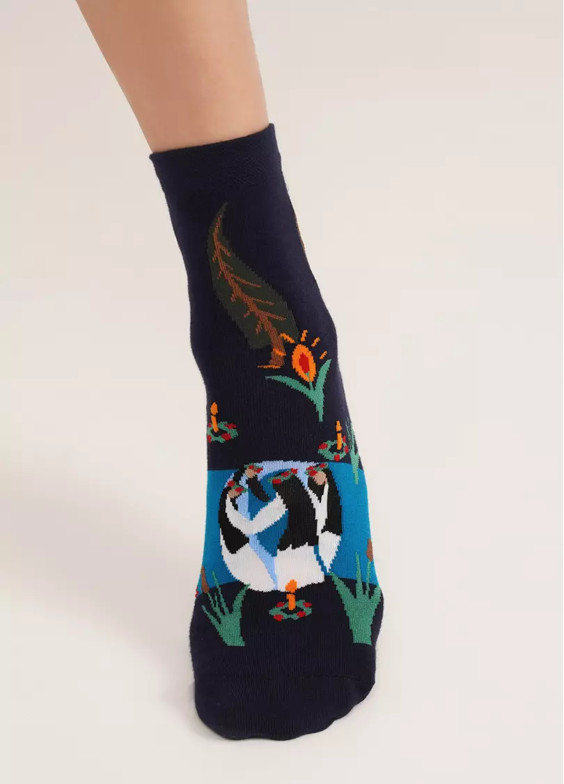 Носки с рисунком "Ивана Купала" WS3 SOFT UKR 005 navy (синий)