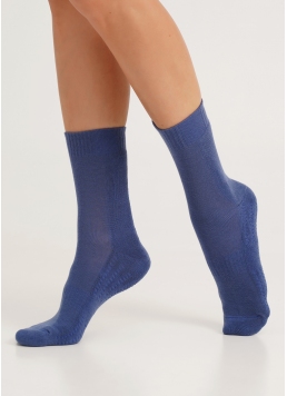 Женские спортивные носки WS3 TERRY SPORT 006 jeans (синий)