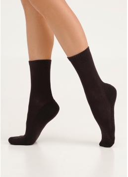 Жіночі теплі шкарпетки WS3 TERRY CLASSIC 003 caffe (коричневий)