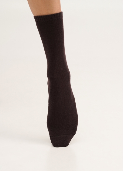 Женские теплые носки WS3 TERRY CLASSIC 003 caffe (коричневый)