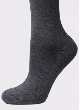 Женские теплые носки WS3 TERRY CLASSIC 003 dark grey melange (серый)