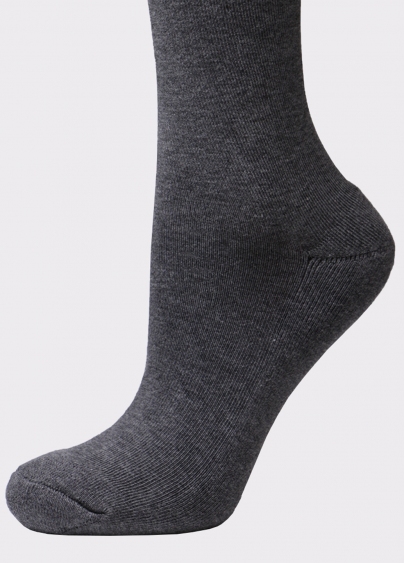 Женские теплые носки WS3 TERRY CLASSIC 003 dark grey melange (серый)