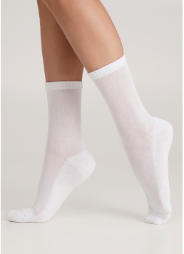 Жіночі теплі шкарпетки WS3 TERRY CLASSIC 003 white (білий)
