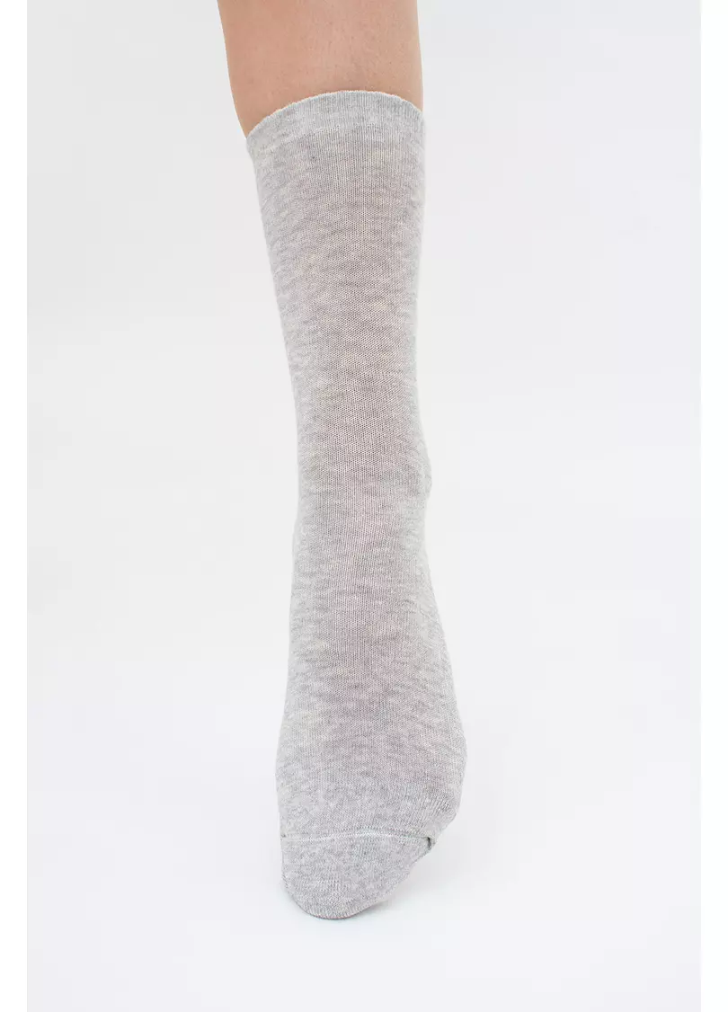 Жіночі теплі шкарпетки WS3 TERRY CLASSIC 003 silver melange (сірий)