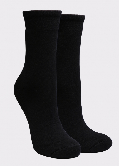 Женские спортивные носки WS3 TERRY SPORT 006 black (черный)