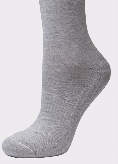 Женские спортивные носки WS3 TERRY SPORT 006 light grey melange (меланж)