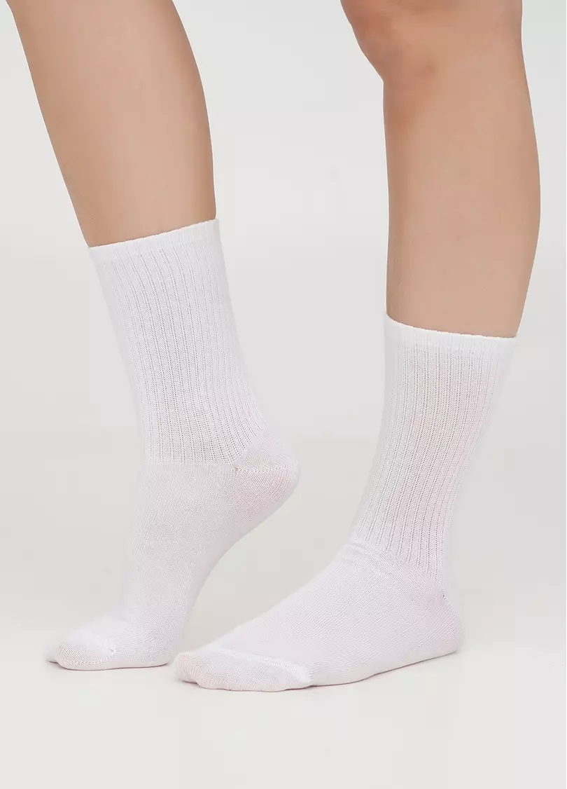 Шкарпетки з сердечками WS3 VALENTINE 2501 white/rose (білий)