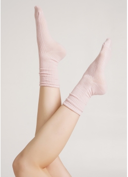 Високі шкарпетки в рубчик WS4 RIB blushing bride (рожевий)