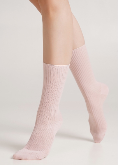 Высокие носки в рубчик WS4 RIB blushing bride (розовый)