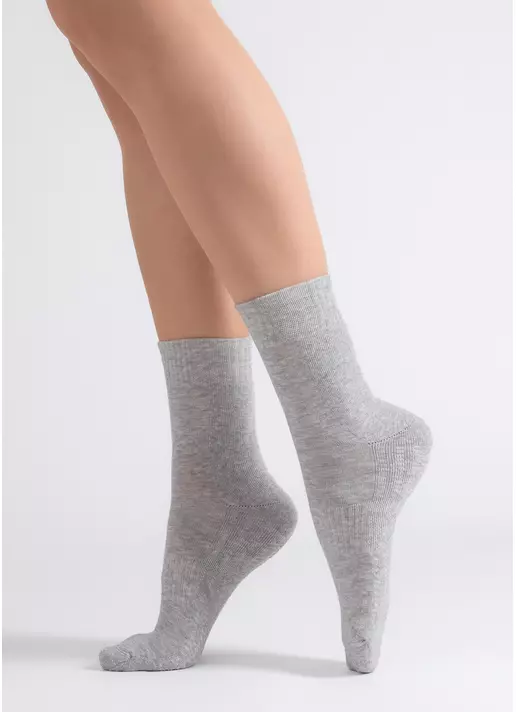 Женские спортивные носки WS3 TERRY SPORT 006 silver melange (серый) Женские спортивные носки WS3 TERRY SPORT 006 silver melange (серый)