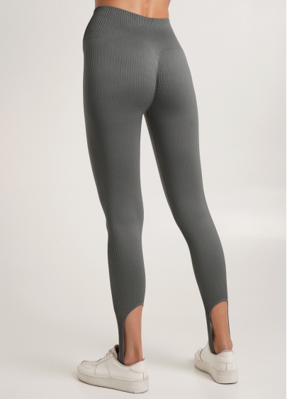 Легінси в рубчик зі штрипками LEGGINGS RIB STRIPE graphite (сірий) GIULIA x Lichi by Lichi