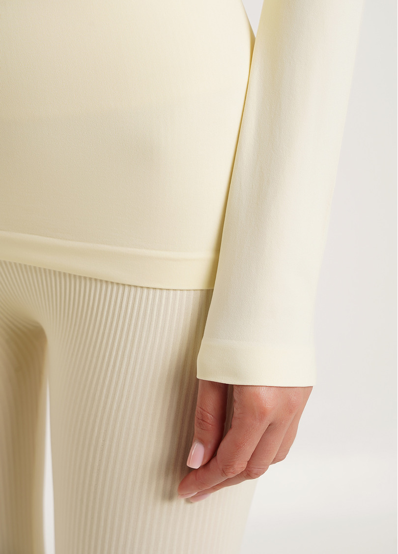 Лонгслив бесшовный LONGSLEEVE milk (желтый) GIULIA x Lichi by Lichi