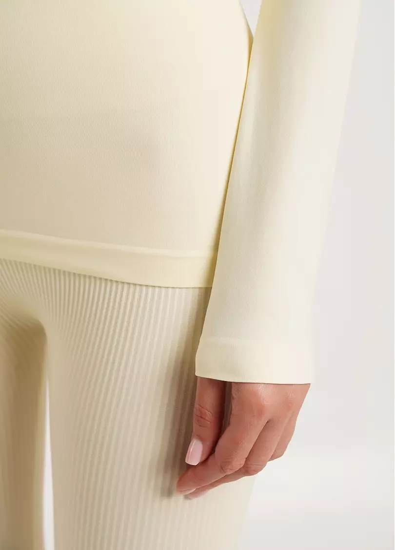 Лонгслив бесшовный LONGSLEEVE milk (желтый) GIULIA x Lichi by Lichi