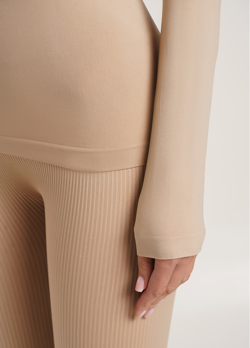 Лонгслів безшовний LONGSLEEVE nude (бежевий) GIULIA x Lichi by Lichi