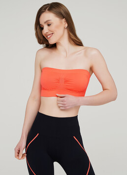 Топ бандо BANDEAU (неоновый оранжевый)