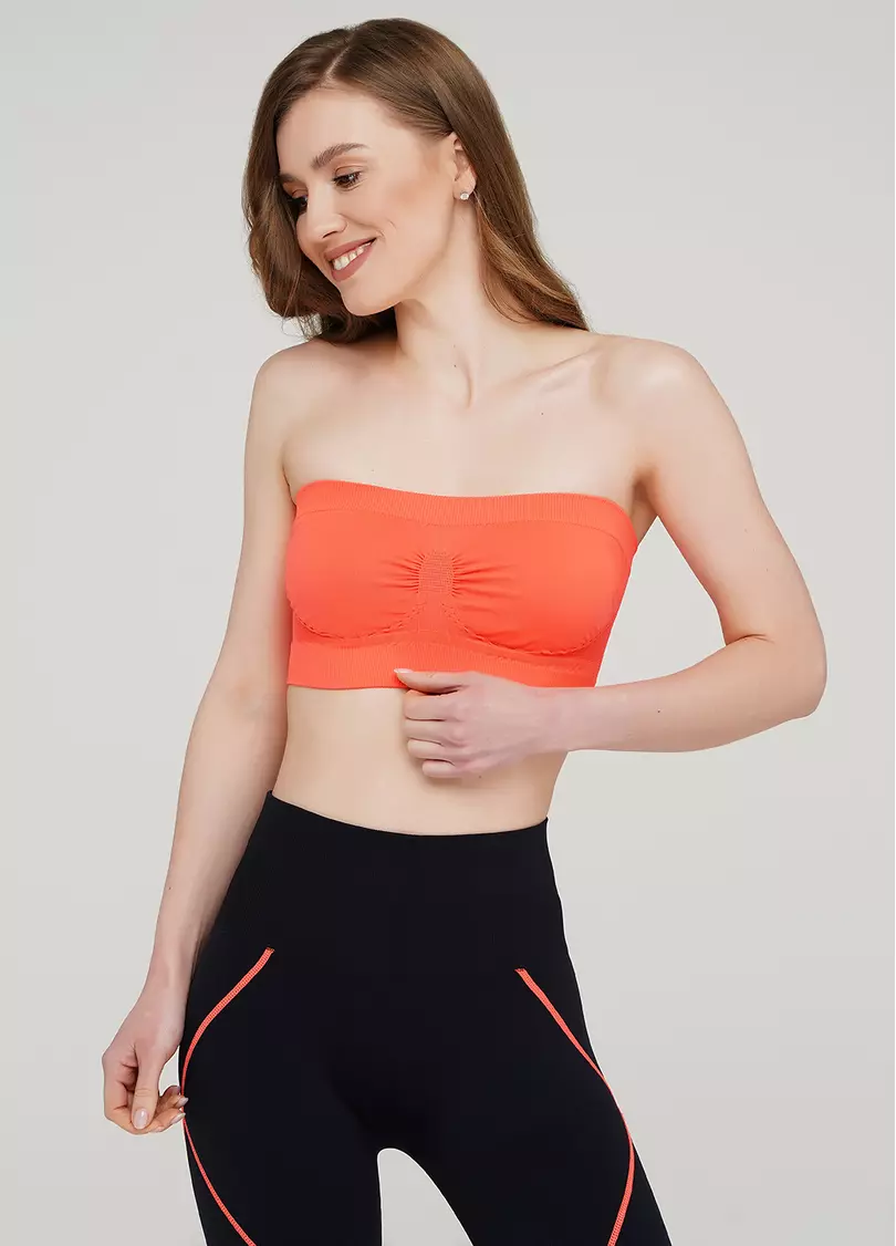 Топ бандо BANDEAU (неоновый оранжевый)