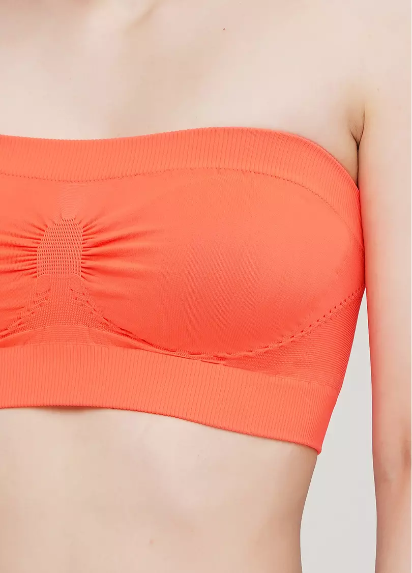 Топ бандо BANDEAU (неоновый оранжевый)