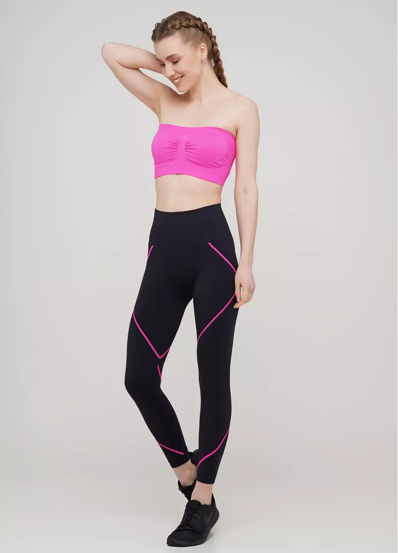 Топ бандо BANDEAU (неоновый розовый)