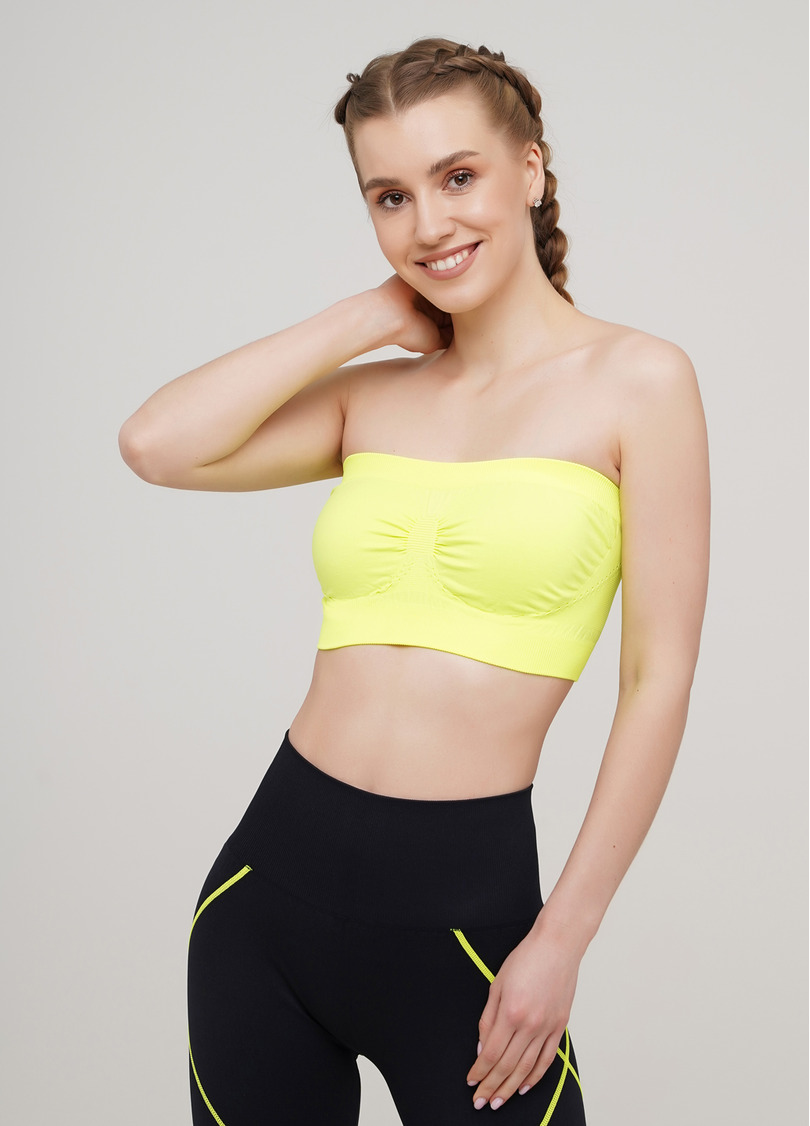 Топ бандо BANDEAU yellow neon (жовтий)