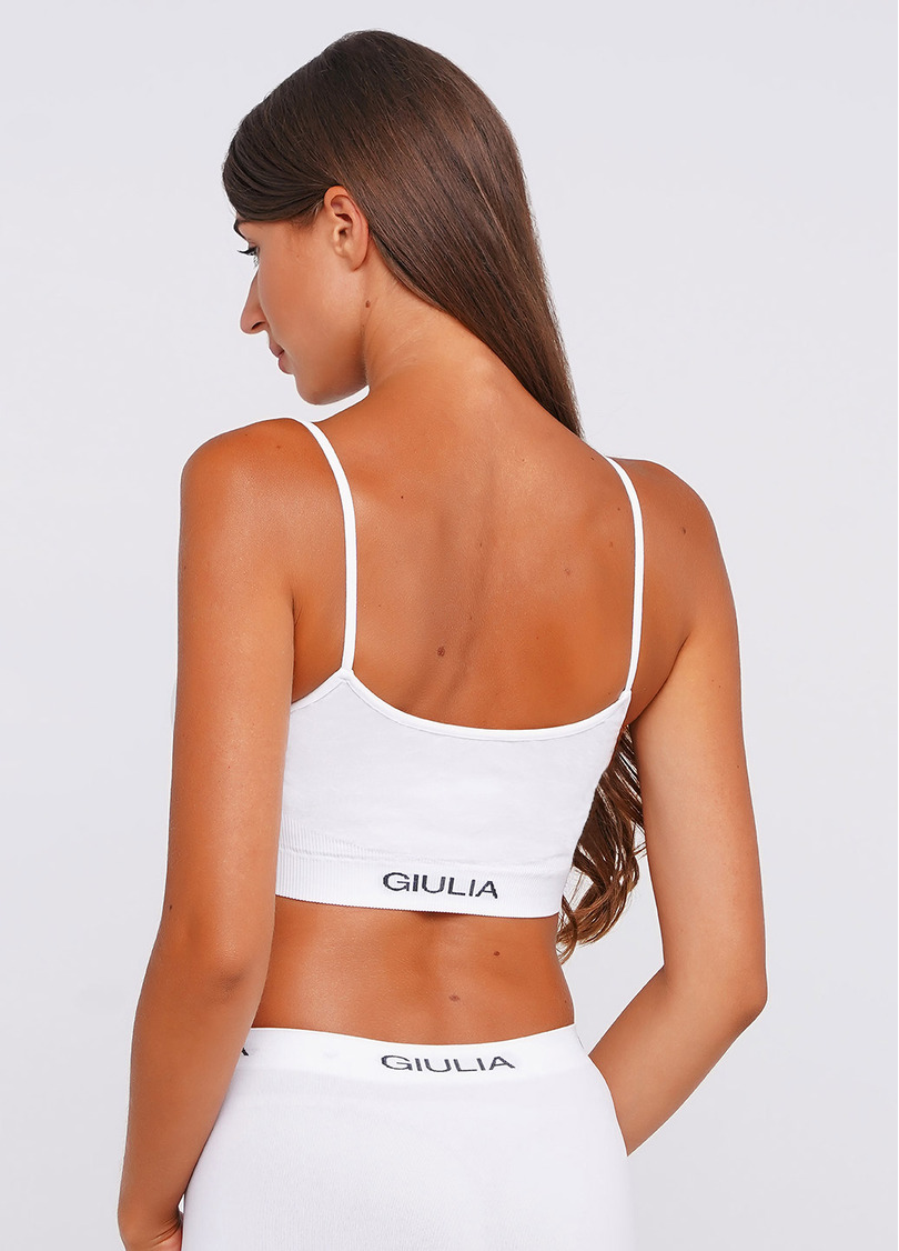 Жіночий безшовний топ BRASSIERE SPORT bianco (білий)