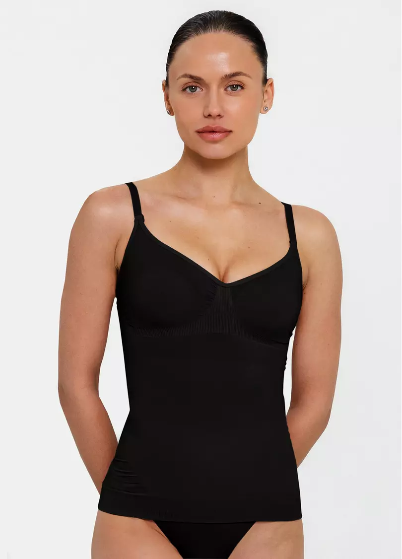 Бесшовная майка с легкой коррекцией CAMI SHAPEWEAR black (черный)