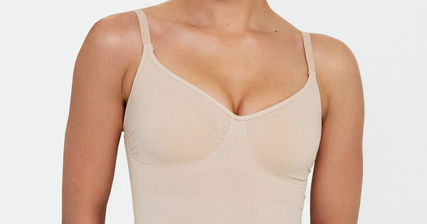 Безшовна майка з легкою корекцією CAMI SHAPEWEAR light nude (бежевий) Giulia — Офіційний інтернет-магазин