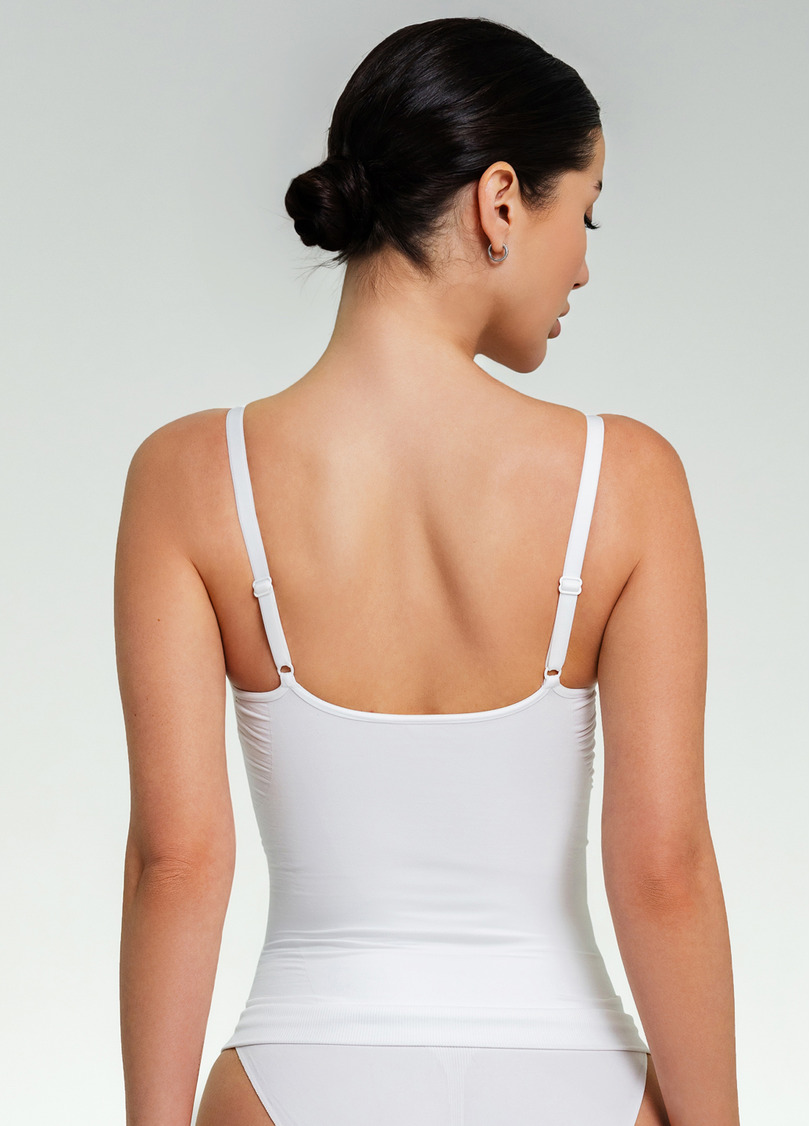 Бесшовная майка с легкой коррекцией CAMI SHAPEWEAR white (белый)