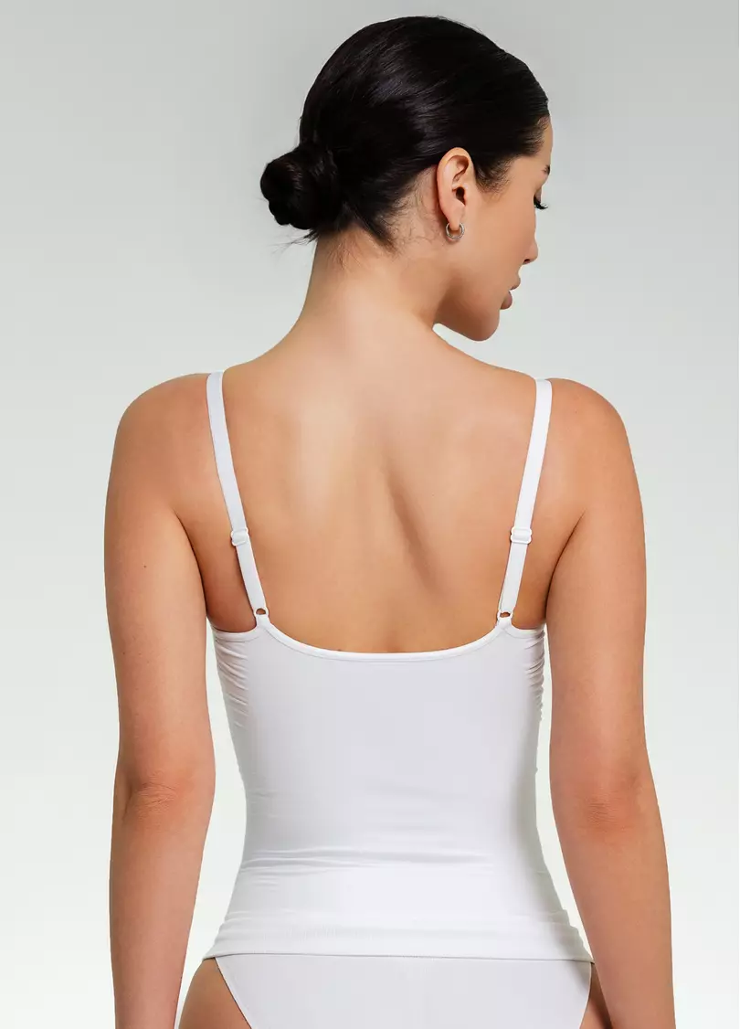 Бесшовная майка с легкой коррекцией CAMI SHAPEWEAR white (белый)