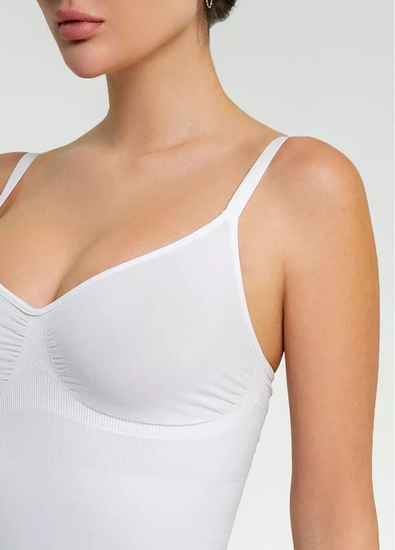 Бесшовная майка с легкой коррекцией CAMI SHAPEWEAR white (белый)