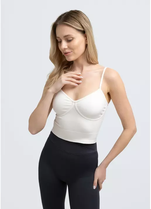 Майка CAMISOLE BRA EFFECT cloude dancer (белый)