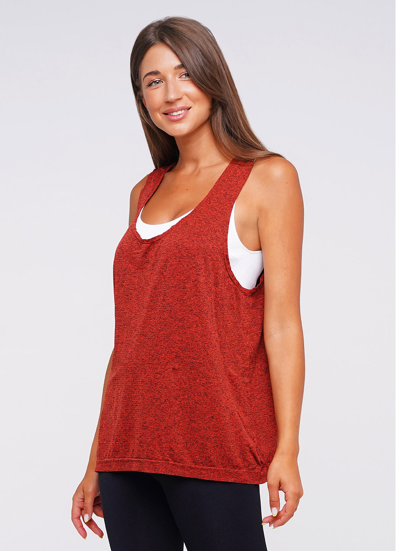 Женские спортивные майки для фитнеса CANOTTA SPORT MELANGE COLOR (красный)