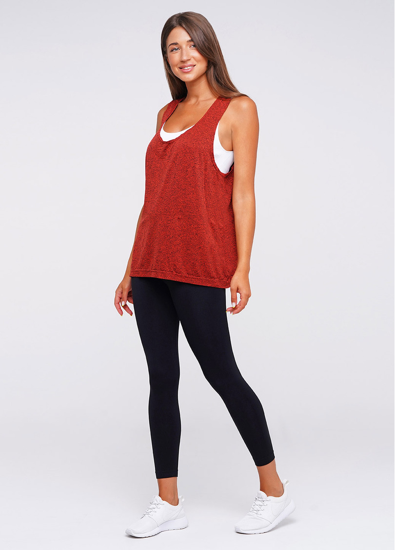 Женские спортивные майки для фитнеса CANOTTA SPORT MELANGE COLOR (красный)