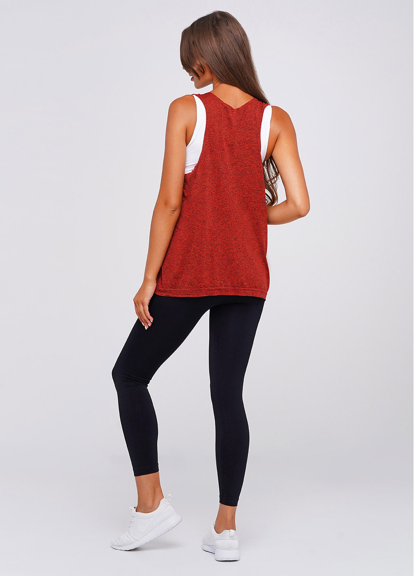 Женские спортивные майки для фитнеса CANOTTA SPORT MELANGE COLOR (красный)