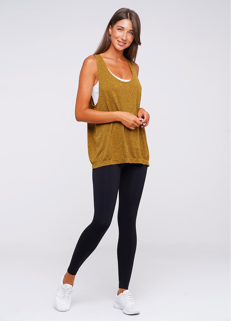 Женские спортивные майки для фитнеса CANOTTA SPORT MELANGE COLOR (желтый)