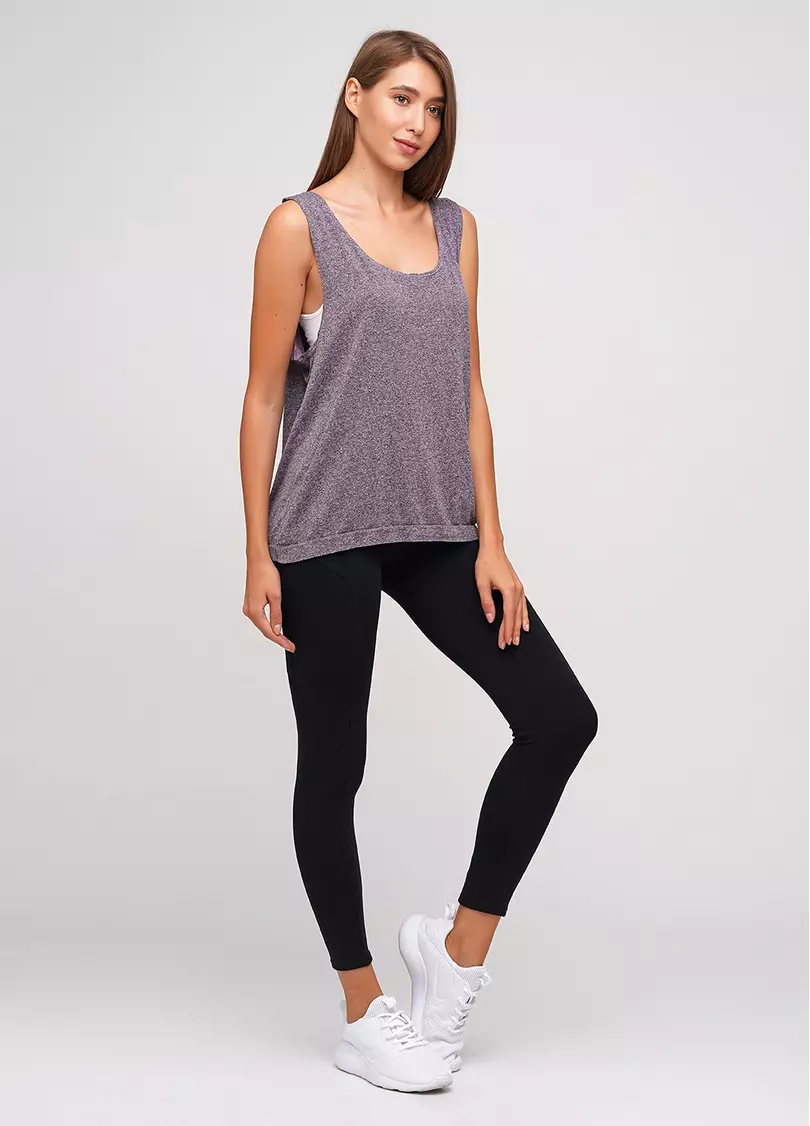 Женские спортивные майки для фитнеса CANOTTA SPORT MELANGE COLOR (розовый)