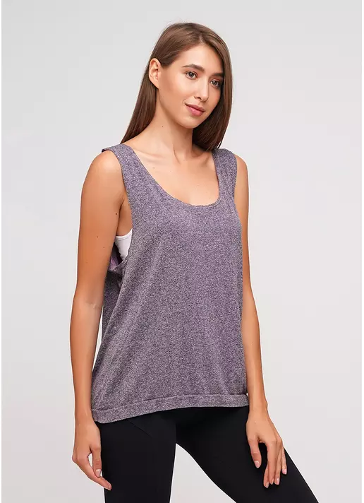 Женские спортивные майки для фитнеса CANOTTA SPORT MELANGE COLOR (розовый) Женские спортивные майки для фитнеса CANOTTA SPORT MELANGE COLOR (розовый)