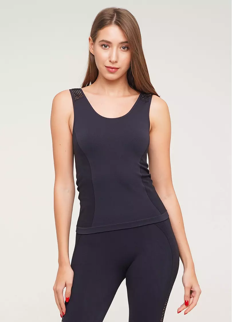 Майка спортивная женская CANOTTA SPORT RETE ESSENTIAL (серый)