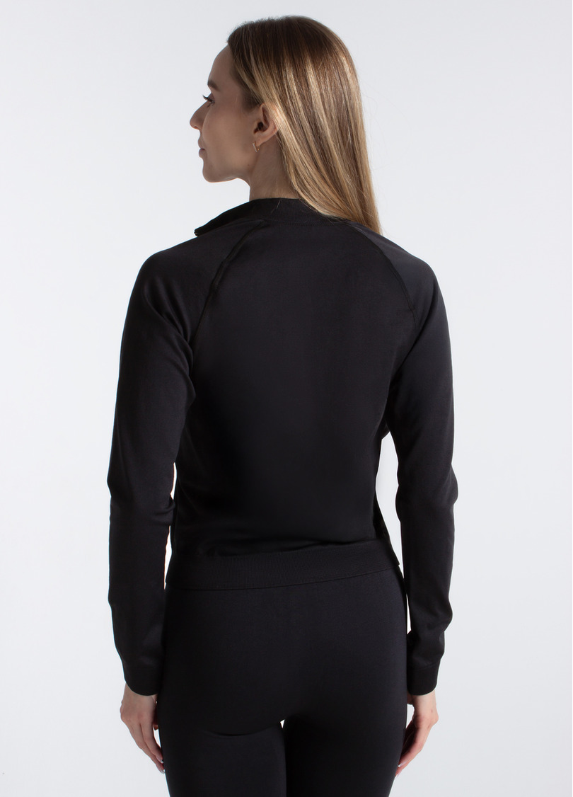 Лонгслів на блискавці JACKET black (чорний)