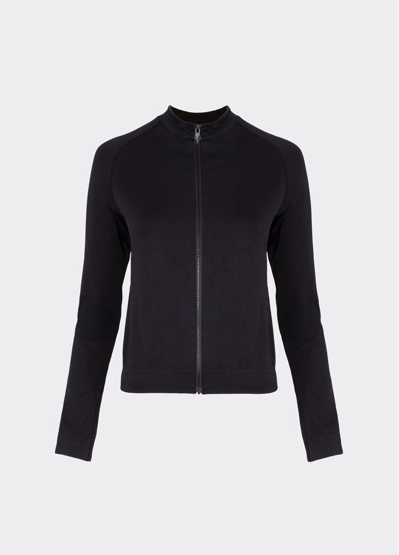 Лонгслів на блискавці JACKET black (чорний)