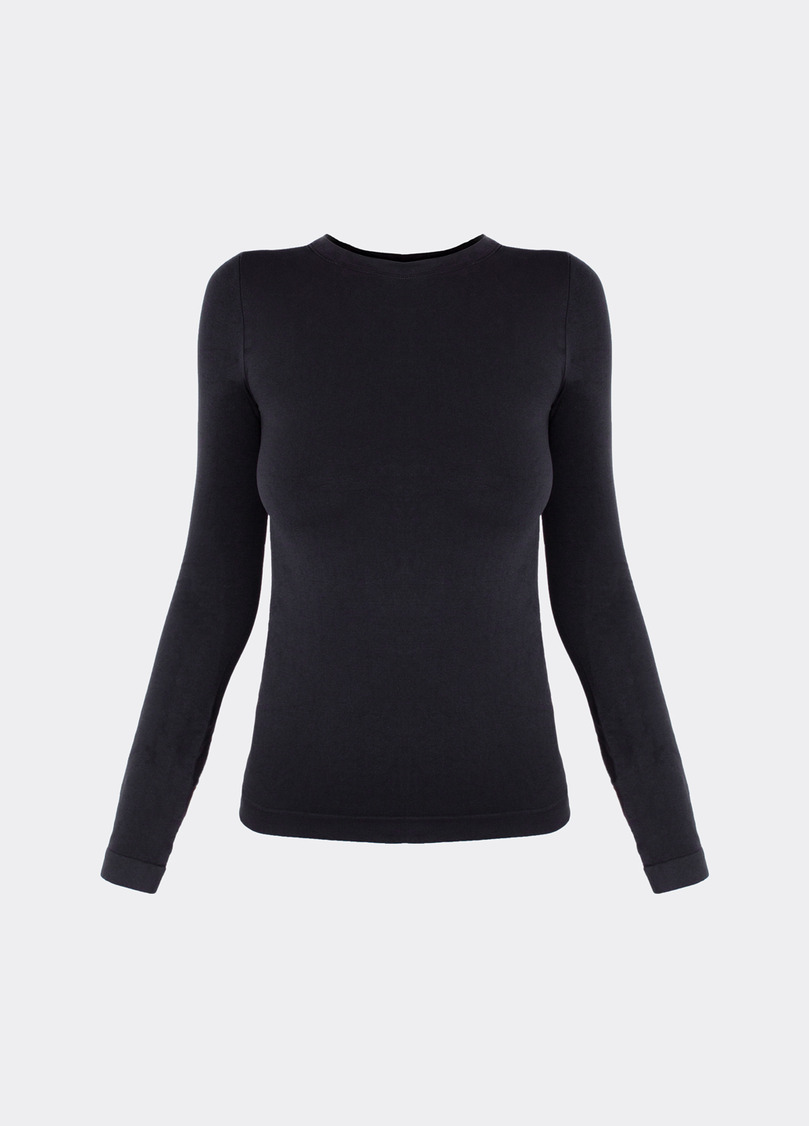 Безшовний лонгслів LONGSLEEVE 01 black (чорний)