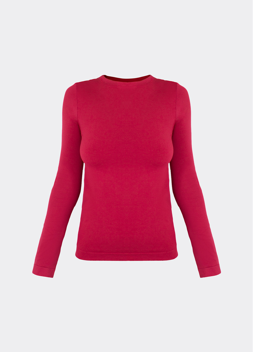 Безшовний лонгслів LONGSLEEVE 01 winterberry (червоний)