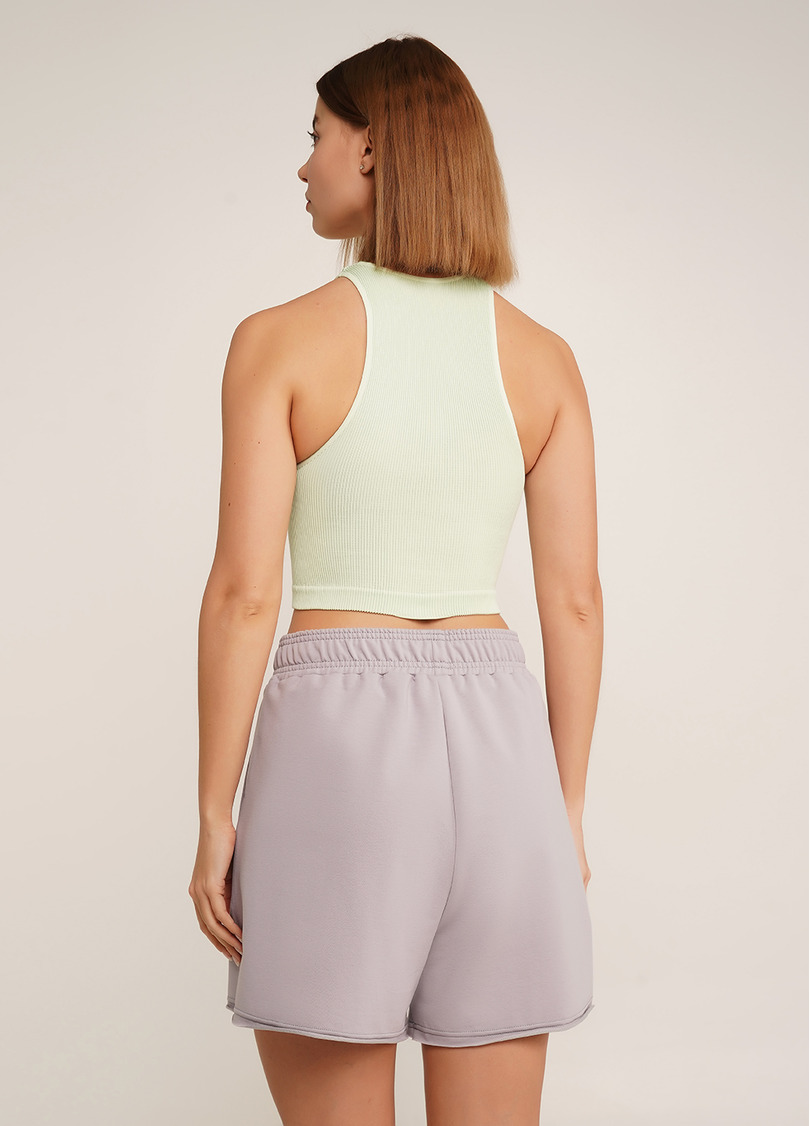 Топ в рубчик з мікрофібри PF HALTER TOP RIB green ash (зелений)