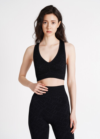 Топ в рубчик TOP RIB WELLNESS black (черный)