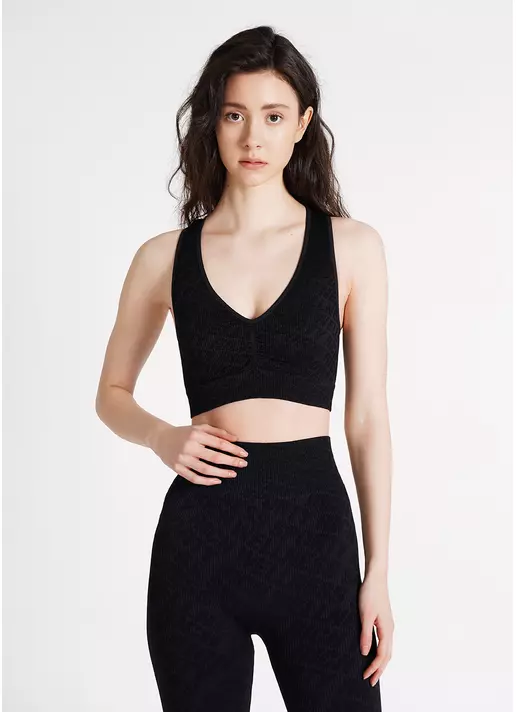 Топ в рубчик TOP RIB WELLNESS black (черный)