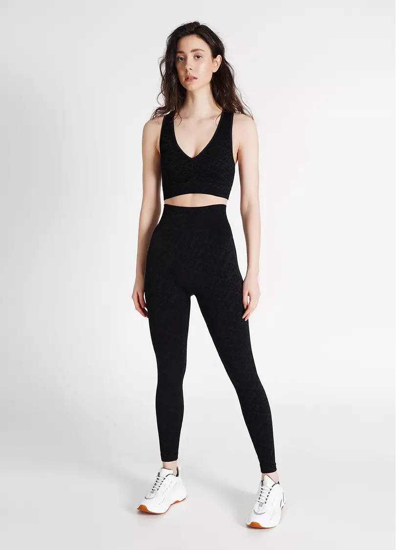 Топ в рубчик TOP RIB WELLNESS black (черный)