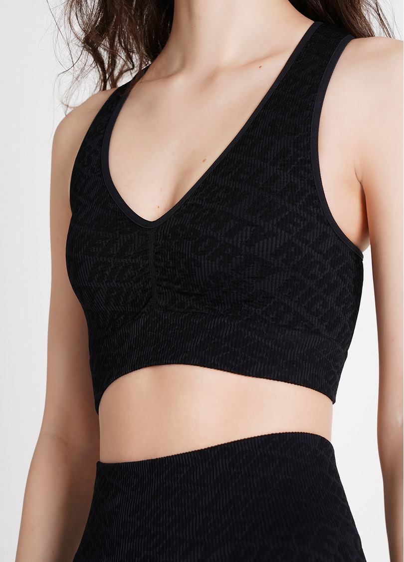 Топ в рубчик TOP RIB WELLNESS black (чорний)