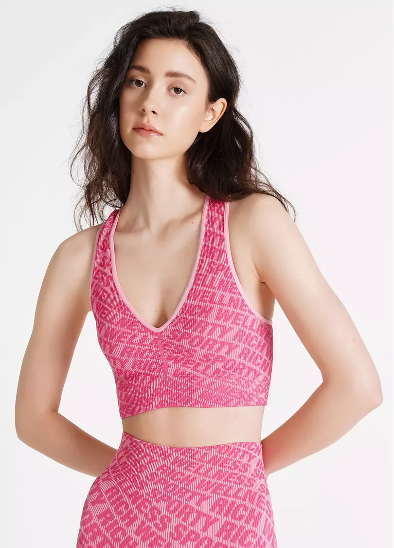 Топ в рубчик TOP RIB WELLNESS bubblegum (розовый)